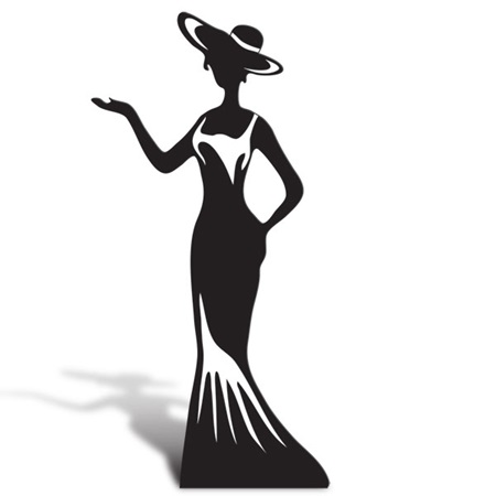 Download Elegant Lady Cut Out Silhouette | Anderson's