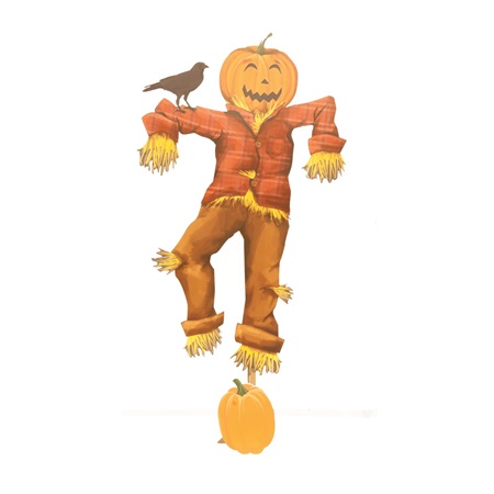 Friendly Face of Fall Pumpkin Scarecrow Kit | Anderson's